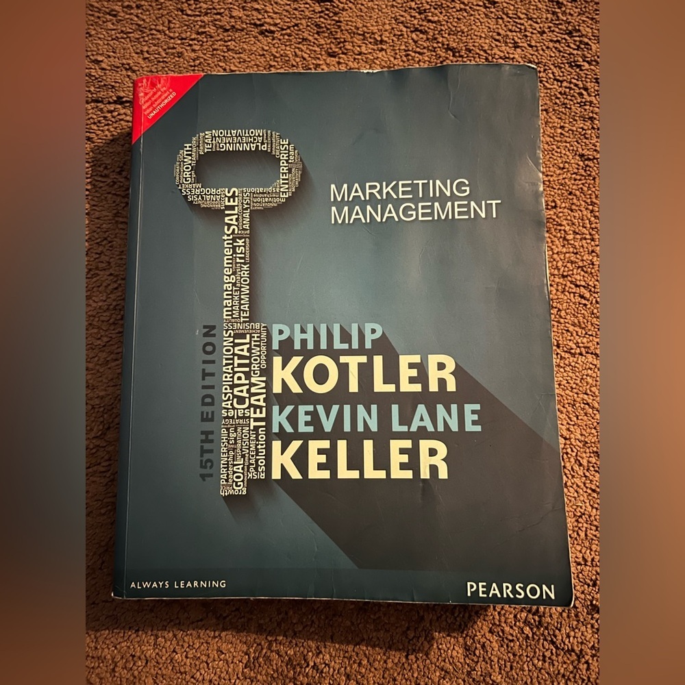Marketing Management by Philip. Kotler and Kevin Lane Paperback Book